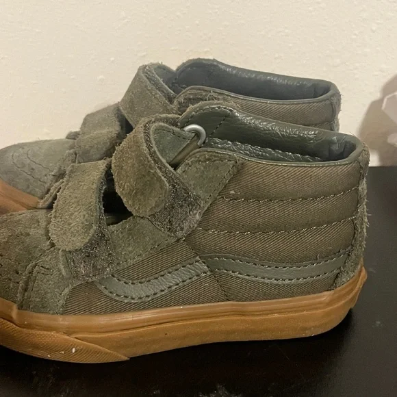 Vans Olive Green High-Tops - Picture 3 of 4